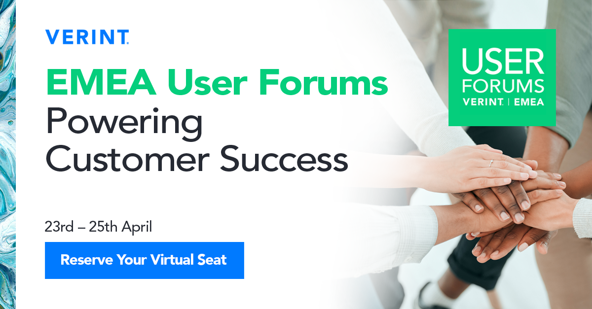 EMEA User Forums April 2024 Verint   User Forums 2024 V1 