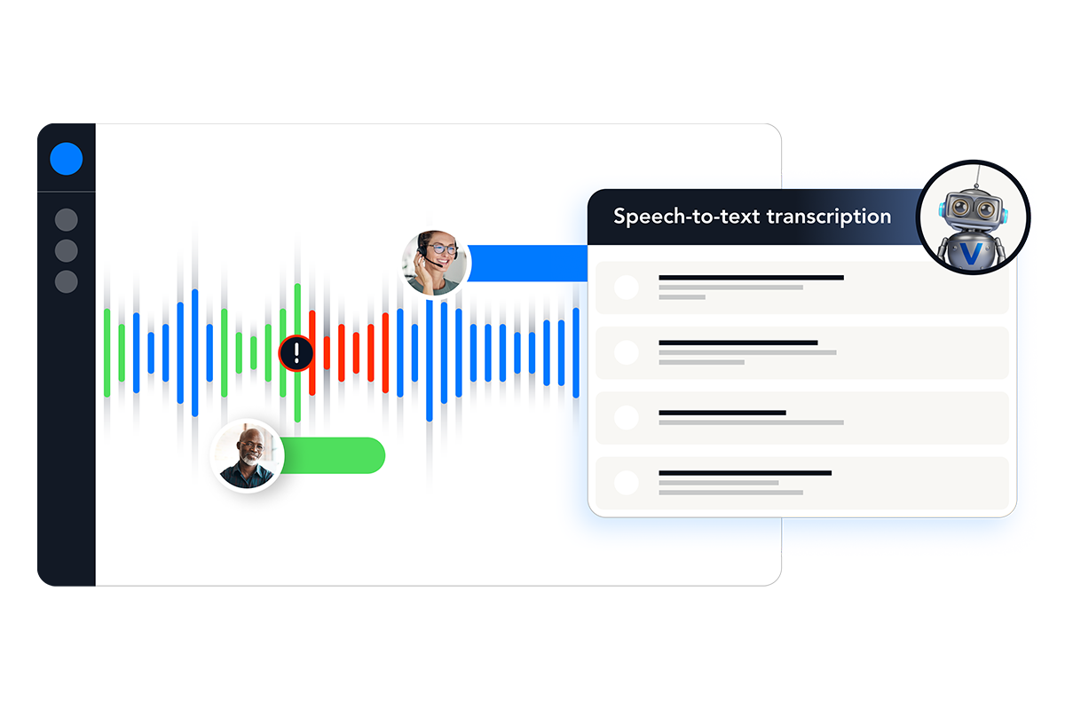 speech to text transcription screen demo