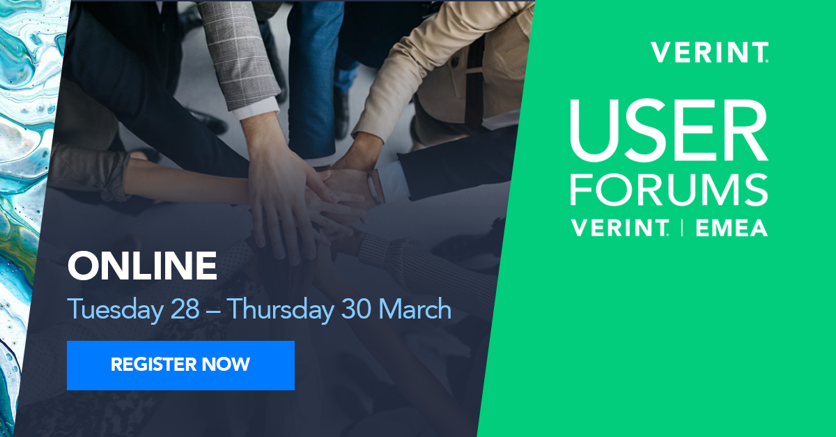 EMEA User Forums Verint